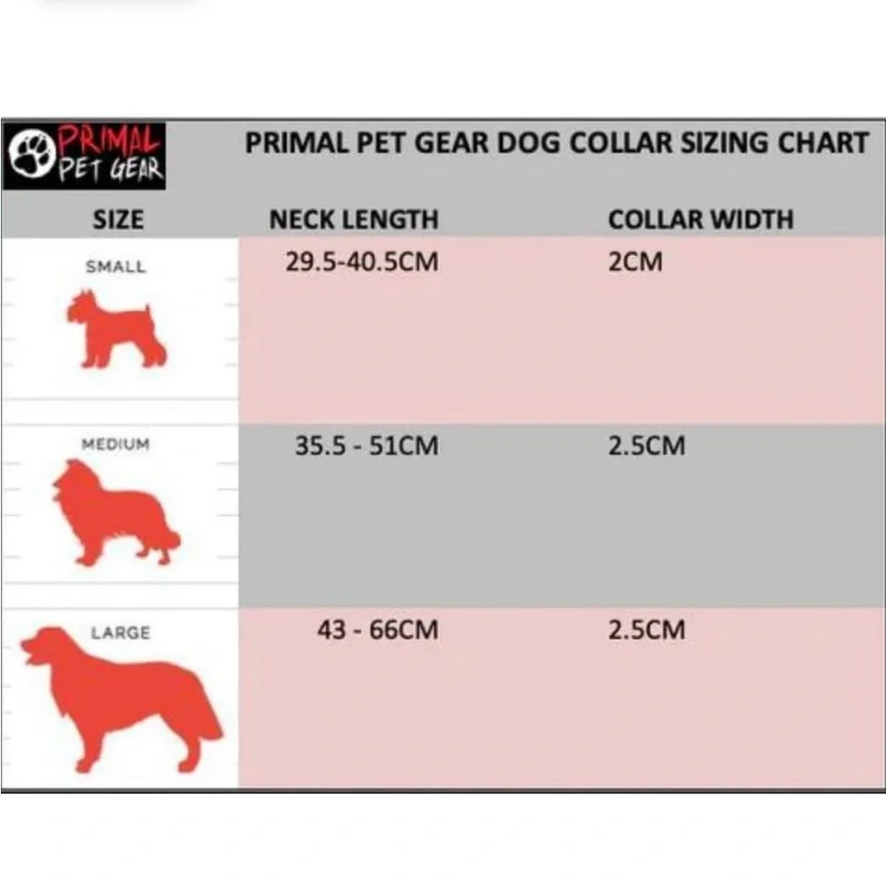 NWT Set of 3 Primal Pet Gear Collars Medium Green